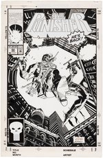 "THE PUNISHER" VOL. 2 #62 COMIC BOOK COVER ORIGINAL ART BY JOE QUESADA.