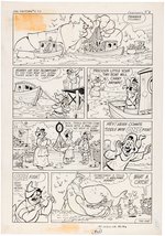 "STUMBO TINYTOWN" #11 COMIC BOOK ONE-PAGE STORY ORIGINAL ART BY WARREN KREMER.
