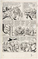 JACK KIRBY "STRANGE TALES" #109 COMIC BOOK ORIGINAL ART FEATURING HUMAN TORCH & THE FANTASTIC FOUR.