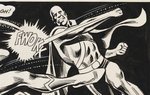 "WORLD'S FINEST" #212 COMIC PAGE ORIGINAL ART BY DICK DILLIN FEATURING SUPERMAN & MARTIAN MANHUNTER.