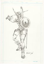 WARLORD ORIGINAL ART BY MIKE GRELL.