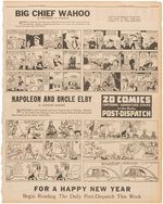 "ST. LOUIS POST DISPATCH" 1939 NEWSPAPER COMICS SECTION WITH SUPERMAN, POPEYE, BUCK ROGERS & OTHERS.