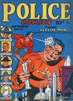 GILL FOX "POLICE COMICS" #11 COVER RECREATION ORIGINAL ART FRAMED DISPLAY.