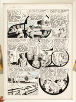 E.E. HIBBARD "ALL-FLASH QUARTERLY" #2 COMIC BOOK PAGE ORIGINAL ART CUSTOM FRAMED DISPLAY.