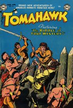 BOB BROWN "TOMAHAWK" #16 COMIC COVER ORIGINAL ART CUSTOM FRAMED DISPLAY.