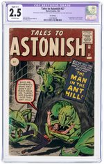 "TALES TO ASTONISH" #27 UK EDITION JANUARY 1962 CGC RESTORED 2.5 SLIGHT (C-1) GOOD+ (FIRST ANT-MAN).