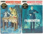 AURORA "MONSTER SCENES - DR. DEADLY & FRANKENSTEIN" FACTORY-SEALED BOXED MODEL KIT PAIR.