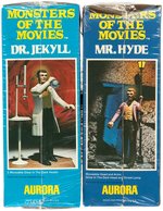 AURORA "MONSTERS OF THE MOVIES - DR. JEKYLL & MR. HYDE" FACTORY-SEALED MODEL KIT PAIR.