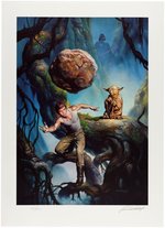 STAR WARS "DAGOBAH" BORIS VALLEJO SIGNED & NUMBERED LITHOGRAPH.