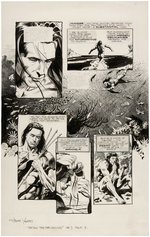 "TARZAN: THE BECKONING" #3 COMIC PAGE ORIGINAL ART & PRINT BY THOMAS YEATES.