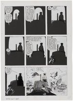 "FROM HELL" CHAPTER 2 COMIC BOOK PAGE ORIGINAL ART BY EDDIE CAMPBELL WITH LETTERING BY ALAN MOORE.