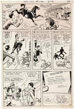 "ADVENTURES OF JERRY LEWIS" #120 COMIC BOOK PAGE BOB OKSNER ORIGINAL ART LOT.