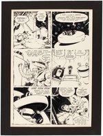 "TEENAGE MUTANT NINJA TURTLES" #22 COMIC BOOK PAGE ORIGINAL ART BY MARK MARTIN.