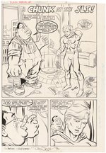 "THE FLASH" ANNUAL #3 COMIC BOOK PAGE ORIGINAL ART BY DON SIMPSON.