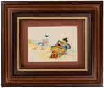 "DONALD DUCK FINDS PIRATE GOLD" COVER RECREATION ORIGINAL ART BY JACK HANNAH FRAMED DISPLAY.