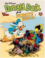 "DONALD DUCK FINDS PIRATE GOLD" COVER RECREATION ORIGINAL ART BY JACK HANNAH FRAMED DISPLAY.