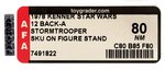 "STAR WARS - STORMTROOPER" 12 BACK-A AFA 80 NM (SKU ON FOOTER).