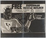 "SUPERMAN MUSCLE BUILDER" PREMIUM PROTOTYPE ORIGINAL ART & STAT.