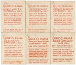 "QUIZ-O-RAMA MAGIC PICTURE ANSWER CARD" ORIGINAL ART PROTOTYPE LOT.