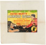 "CLYDE BEATTY CIRCUS GUM" GOUDEY PROTOTYPE GUM WRAPPER/BOX ORIGINAL ART.