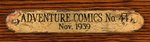 CREIG FLESSEL "ADVENTURE COMICS" #44 SANDMAN COVER RECREATION ORIGINAL ART CUSTOM FRAMED DISPLAY.