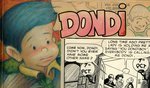 "DONDI" 1956 DAILY STRIP ORIGINAL ART BY IRWIN HASEN CUSTOM FRAMED DISPLAY.