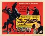 "THE SIGN OF ZORRO" HALF-SHEET MOVIE POSTER.