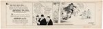 "BARNEY GOOGLE AND SNUFFY SMITH" 1928 DAILY STRIP ORIGINAL ART BY BILLY DeBECK.