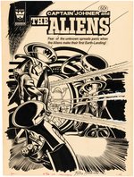 "CAPTAIN JOHNER AND THE ALIENS" #2 COMIC BOOK COVER ORIGINAL ART BY RUSS MANNING.