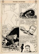 "STRANGE ADVENTURES" #156 COMIC BOOK PAGE ORIGINAL ART BY MURPHY ANDERSON (ATOMIC KNIGHTS).