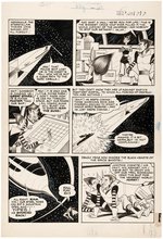 "WHIZ COMICS" #123 COMIC BOOK PAGE ORIGINAL ART BY KURT SCHAFFENBERGER (CAPTAIN MARVEL).