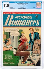 "PICTORIAL ROMANCES" #24 MARCH 1954 CGC 7.0 FINE/VF.