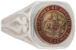 "ACTION COMICS" RARE AND 98% MINT VERSION OF THE "MEMBER" SUPERMAN 1940 CONTEST PRIZE RING.