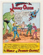 "SUPERMAN'S PAL JIMMY OLSEN" #72 TITLE PAGE RECREATION ORIGINAL ART BY SHELDON MOLDOFF.