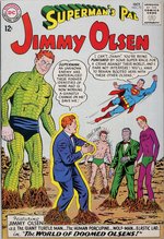 "SUPERMAN'S PAL JIMMY OLSEN" #72 TITLE PAGE RECREATION ORIGINAL ART BY SHELDON MOLDOFF.