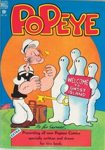 "POPEYE" #3 COMIC BOOK PAGE ORIGINAL ART BY BUD SAGENDORF.