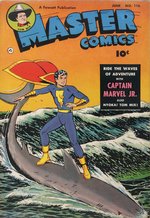 "MASTER COMICS" #116 COMIC BOOK PAGE ORIGINAL ART BY KURT SCHAFFENBERGER (CAPTAIN MARVEL JR.).