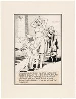 HAL FOSTER "PRINCE VALIANT" 1958 SUNDAY PAGE COMIC PANEL ORIGINAL ART.