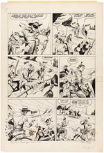 "LONE RANGER" #67 COMIC BOOK PAGE ORIGINAL ART BY TOM GILL.