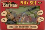 IDEAL "OFFICIAL BATMAN PLAY SET" ORIGINAL ISSUE BOXED SET.