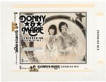 DONNY AND MARIE COLORFORMS SET #2354 PRODUCTION ORIGINAL ART LOT.