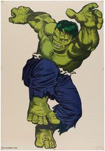 "THE INCREDIBLE HULK" OVERSIZED 1966 POSTER.