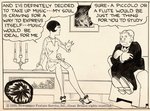 "DUMB DORA" 1929 DAILY STRIP ORIGINAL ART BY CHIC YOUNG.