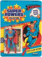 SUPER POWERS SUPERMAN FIGURE ON CARD.