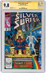 "SILVER SURFER" VOL. 3 #35 MARCH 1990 CGC 9.8 NM/MINT - SIGNATURE SERIES WITH SKETCH.