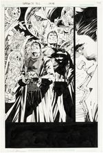 "SUPERMAN" #211 COMIC BOOK PAGE ORIGINAL ART BY JIM LEE.
