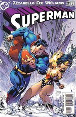 "SUPERMAN" #211 COMIC BOOK PAGE ORIGINAL ART BY JIM LEE.