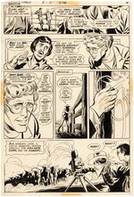 "WORLD'S FINEST COMICS" #214 COMIC BOOK PAGE ORIGINAL ART BY DICK DILLIN.