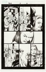 "THE PULSE" #3 COMIC BOOK PAGE ORIGINAL ART BY MARK BAGLEY.