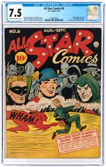 "ALL STAR COMICS" #6 SEPTEMBER 1941 CGC 7.5 VF-.